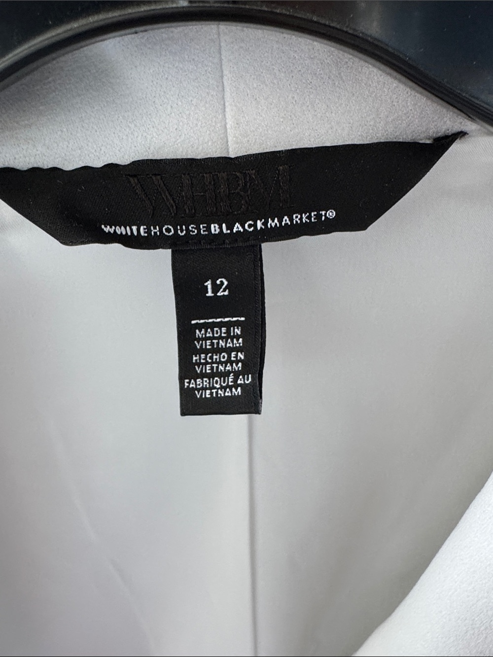 White House Black Market White Shawl-Collar Belted Blazer - Picture 5 of 6